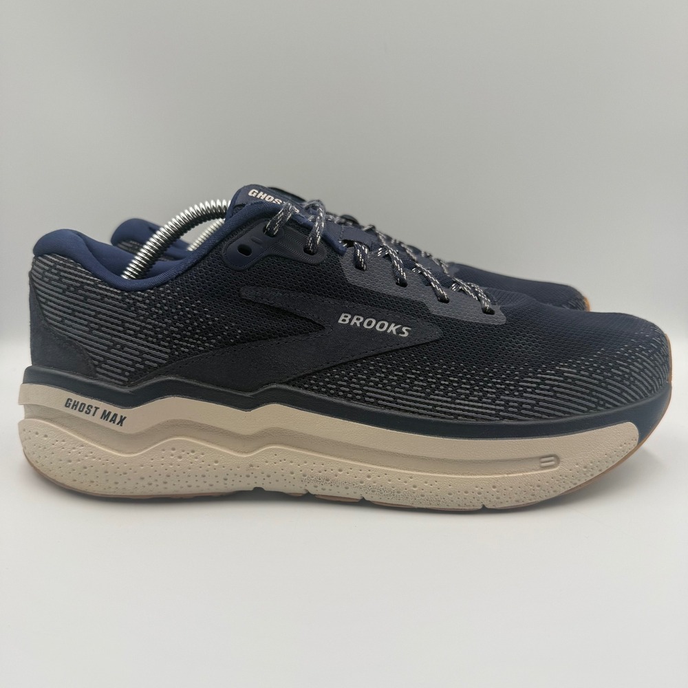Brooks Ghost Max 2 Mens‎ Size 10 Running Shoes DNA Loft V3 Navy Blue Neutral